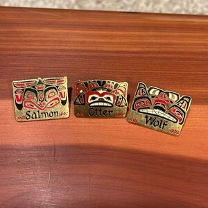 AVA 1992 Emerald City Wanderers Volkssport 1 5/8" Metal Enamel Pin Pinba…